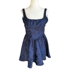 Lucy In The Sky Blue Floral Mini Dress Women's Size XXS | 31-7 thumbnail 2
