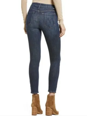 Mother Denim Women’s The Looker Switch It Up Dark Wash Crop Skinny Jeans Size 28 thumbnail 8