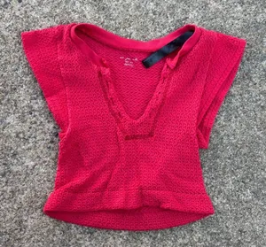 Out From Under Urban Outfitters Women's Red and Pink Crop-top thumbnail 1