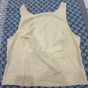 Free People Intimately Just Getting Started Muscle Tank, NWT, in Butter Yellow thumbnail 3