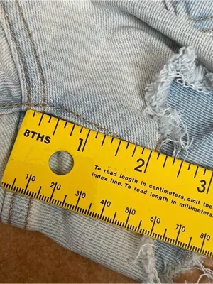 wild fable Light Wash highest rise Denim High-Rise Frayed Hem Shorts thumbnail 7