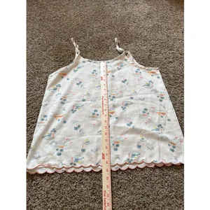 Rae‎ Dunn Tropical Flamingo Camisol & Shorts Pajama Set Xl Scallop Edge thumbnail 10
