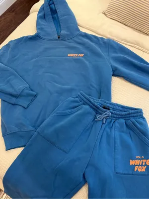 White fox blue azure sweatset vol. 3 size s/m!! Sweatpants and sweatshirt! thumbnail 1