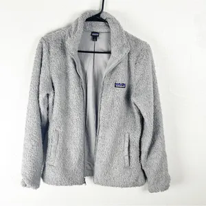 PATAGONIA Gray Los Gatos Full Zipper Pockets Fleece Jacket Small Outdoors Casual thumbnail 7