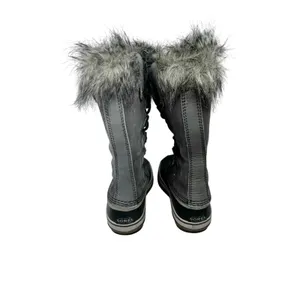 SOREL Joan of Arctic Quarry Grey Snow Boots Women Size 7 Waterproof Faux Fur⁠ thumbnail 7