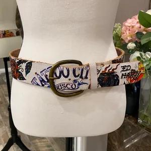 Ed Hardy Tattoo Studded Rose Belt thumbnail 1