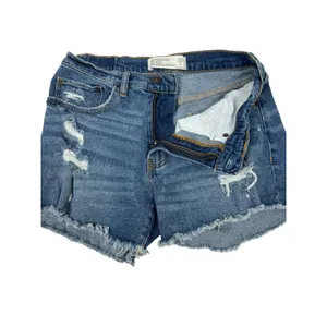 Abercrombie & Fitch Mid Rise Boyfriend Shorts‎ 26 Distressed Denim Cutoff Shorts thumbnail 3