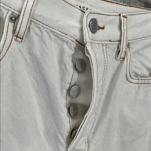 PacSun Cream Straight Leg Dad Jeans thumbnail 3