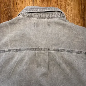 Stoosh‎ Vintage Denim Gray Wash Snap Front Shirt Womens M Oversized Grunge thumbnail 9