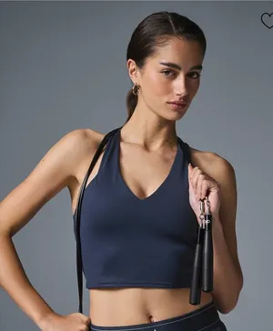 ⭐️Alo Airbrush Real Bra Tank Navy thumbnail 1