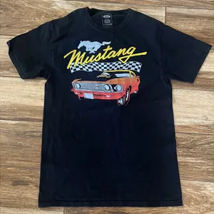 Ford Mustang black short sleeve graphic t-shirt thumbnail 2