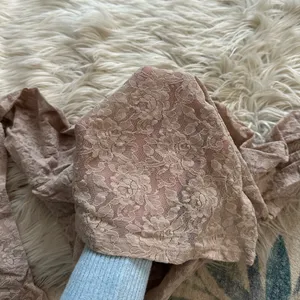 REFORMATION Adriano Lace Knit Top In Chai thumbnail 5