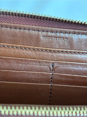 Authentic Burberry Pink House Check Zip Wallet - Leather Refinished / As Is thumbnail 8