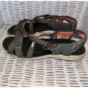 ECCO Offroad Womens Gray Brown Strappy‎ Sport Hiking Sandals Size 41 10-10.5 thumbnail 2