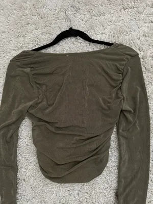 Glassons Olive Green Long Sleeve Top New With Tags thumbnail 4