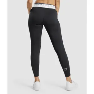 Gymshark Recess Joggers Womens XS Black White Piping Pockets Stretch GLBT5105 thumbnail 2