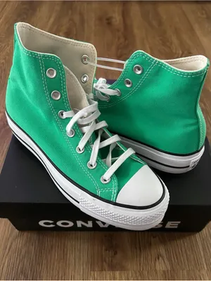 CONVERSE CTAS lift platform green lace up shoes sneakers women’s 7.5 new thumbnail 8