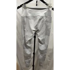Alo Women's‎ Full Length Hi-Waisted White Camo Vapor Leggings Small thumbnail 4