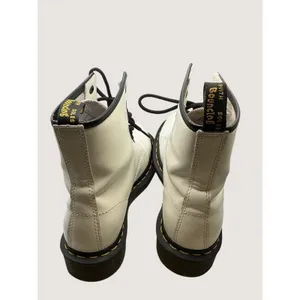 Dr. Martens 11821 1460‎ Smooth White Leather Combat Womens Boots Sz UK 6 US 8 thumbnail 5