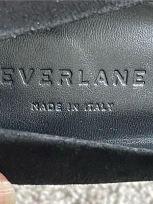 Everlane The V Heel Black Suede Pumps Women’s Size 9.5 Block Heel Versatile thumbnail 8