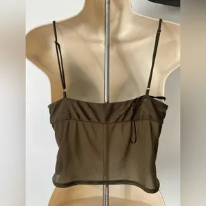 Urban Outfitters Khaki Twist Front Camisole thumbnail 3