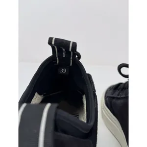 P448 Sohosocks Womens Shoes Black Suede Low Top Fashion Sneakers Italian 39 US 9 thumbnail 8