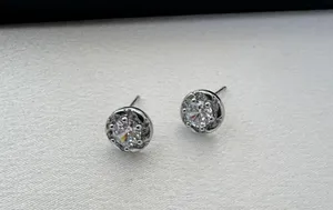 8mm CZ Stud Earrings for Men Women,Streetwear Hip Hop Unisex Earrings thumbnail 2