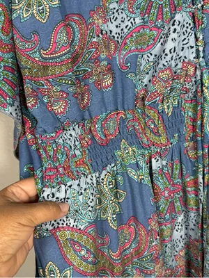 Anthropologie Boemo Bohemian Floral Maxi Dress - Lightweight Summer Dress as:L thumbnail 7