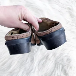 Ariat Brown Leather Sport Clog Slip On Slingback thumbnail 6