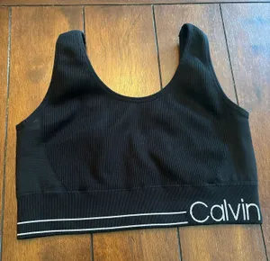 Calvin Klein Performance Black Sports Bra thumbnail 1