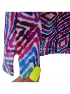 Leilani Geometric Colorful Print Strappy Tankini Top Size 12 thumbnail 7