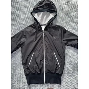 Lululemon Womens Swell Reversible Hooded Jacket Gray Black Full‎ Zip Hoodie Sz 4 thumbnail 2