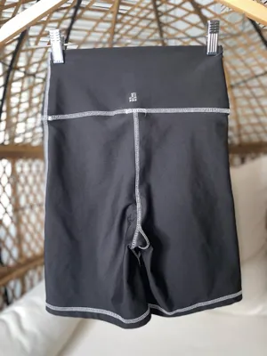 WeWoreWhat Black Corset Biker Short Size Small thumbnail 8
