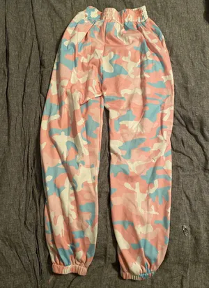 Pink And Blue Camo Joggers Multiple Size M thumbnail 2