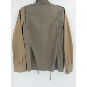 Club Monaco Utility Field Jacket Womens XS Green Tan Contrast Sleeve Gorpcore thumbnail 10