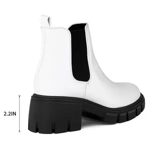 White Chelsea Boots Size 8 thumbnail 2