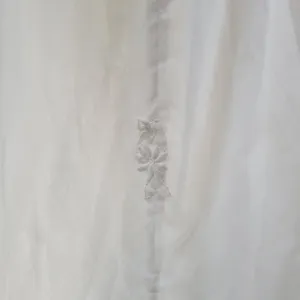 Vintage Wedding Dress White Floral Applique Boho Bridal Gown Union Made thumbnail 15