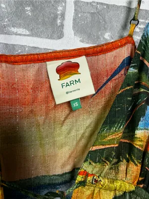 FARM Rio Carioca Cover Up Multicolor Tropical Maxi Swim Coverup Size XS SOLD OUT thumbnail 4