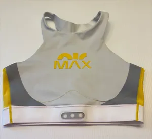 Nike Air Max Sports Bra‎ Womens Medium Grey Yellow Dri-FIT Activewear thumbnail 1