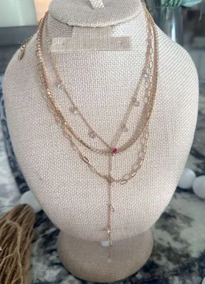 Layered Necklace Set Gold thumbnail 1