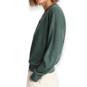 NWT Madewell Drop Shoulder Sweater Merino Wool Women’s Size Small Dark Moss thumbnail 2