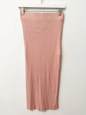 Cotton Citizen Melbourne Midi Skirt Small Pink Side Slit Night Out Minimalist thumbnail 3