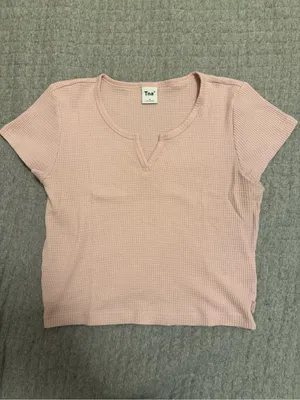 Aritzia TNA Waffle Tee Size M thumbnail 4