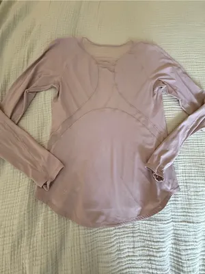 Lululemon Sculpt Long-Sleeve Performance Top Powdered Mauve thumbnail 4