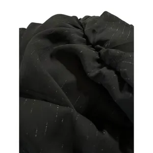 Torrid Black Metallic Lurex One Shoulder Ruffle Blouse Chiffon Party Top 0 L 12‎ thumbnail 9