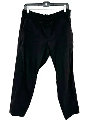 Athleta Size 10 P Black Pants Elastic Waist‎ Adjustable Athletic Athleisure thumbnail 1
