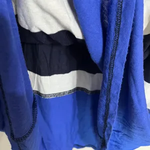 Aeropostale Navy White Striped Maxi‎ Skirt Blue Colorblock Hem Size Small Y2K thumbnail 9