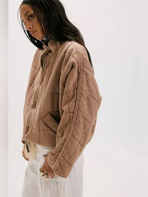 Free people Dolman Quilted Knit Jacket thumbnail 3