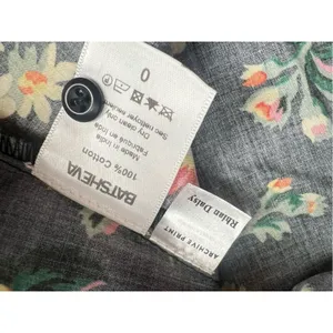 NWT Batsheva x Laura Ashley Nia Ruffled Floral-print Cotton-poplin Top‎ sz 0 thumbnail 7