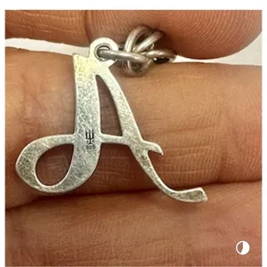 James Avery Sterling silver A monogram bracelet thumbnail 9